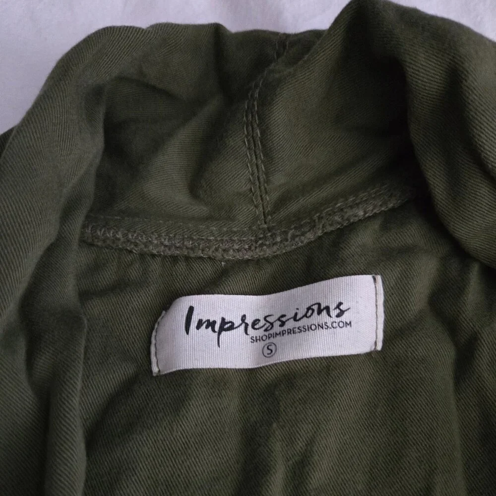 Women's Olive Green Vest Size S Used - Picture 3 of 5
